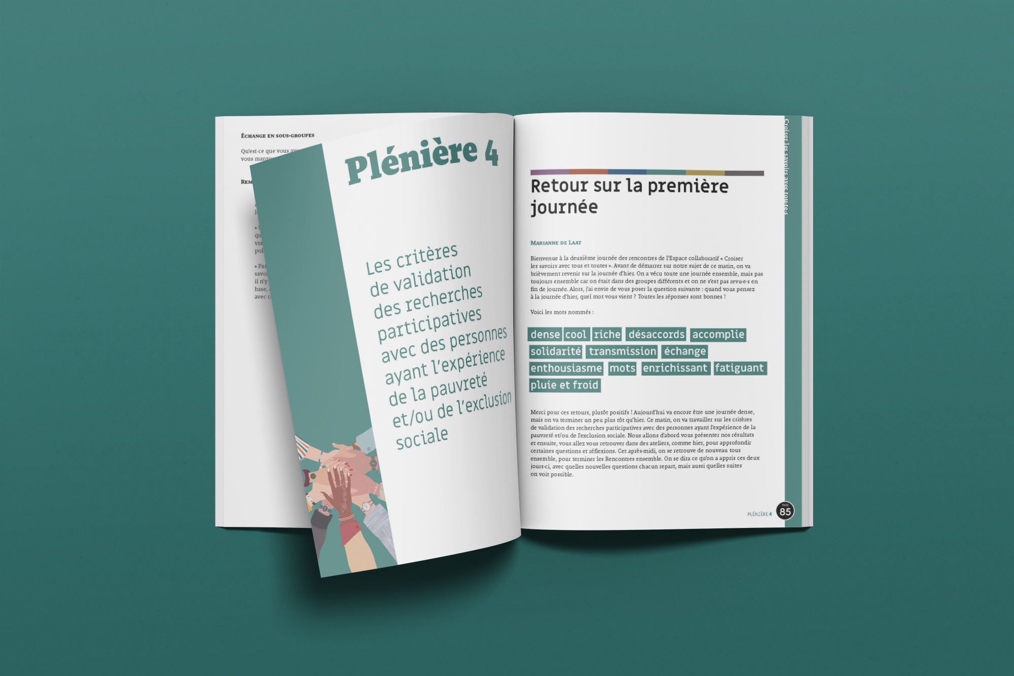 Maquettage des Actes d'un colloque ATD Quart Monde