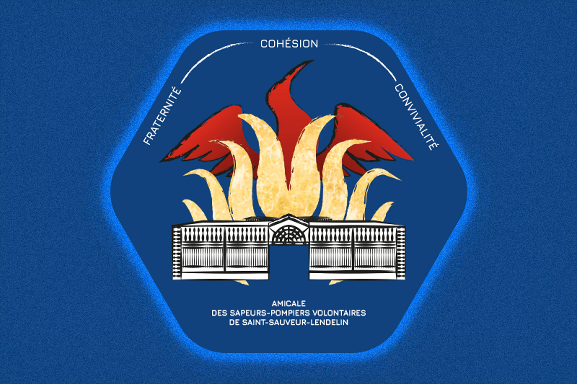 Logo pour l’Amicale des sapeurs-pompiers volontaires de Saint-Sauveur-Lendelin