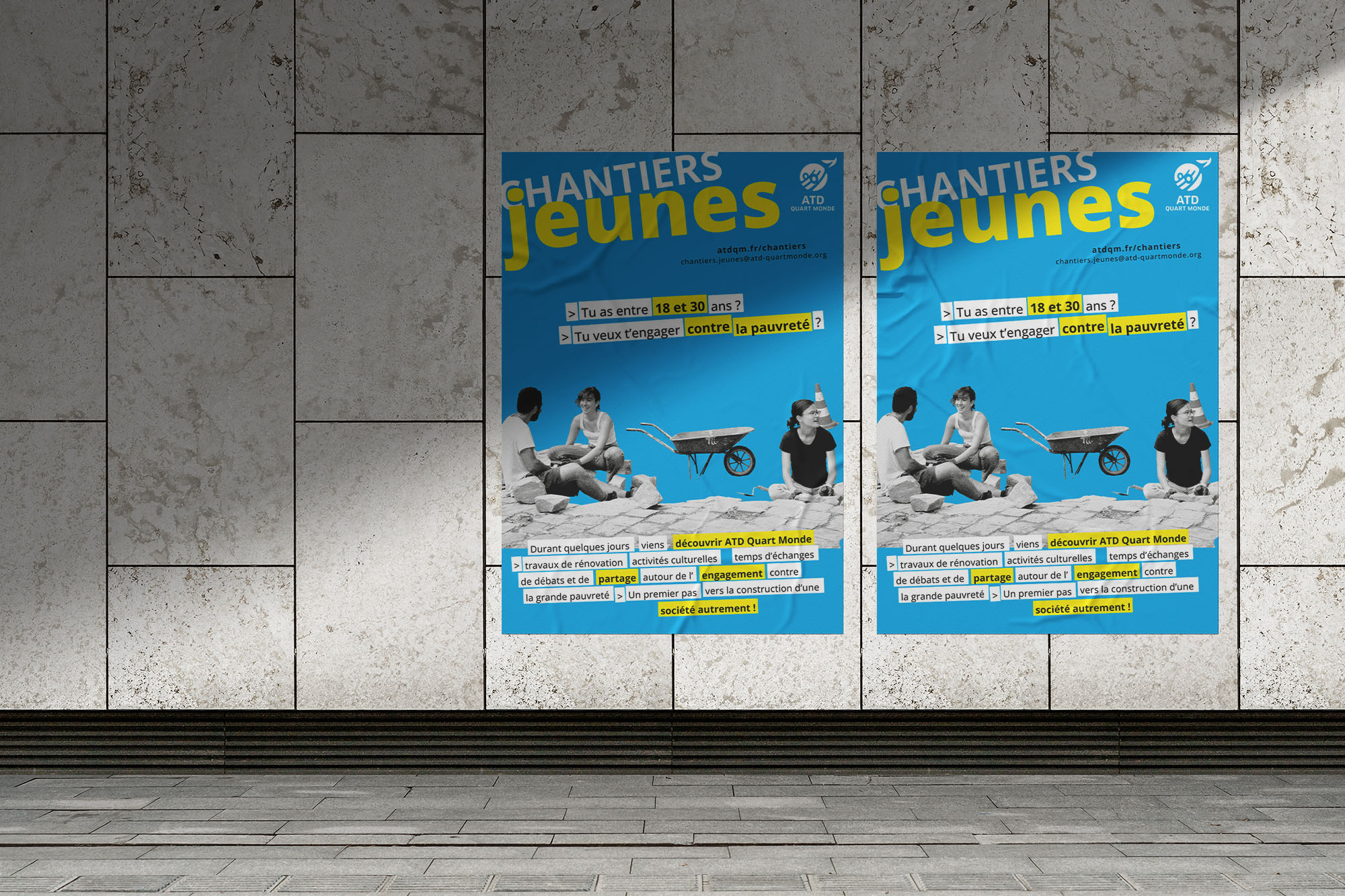Affiche pour les chantiers jeunes