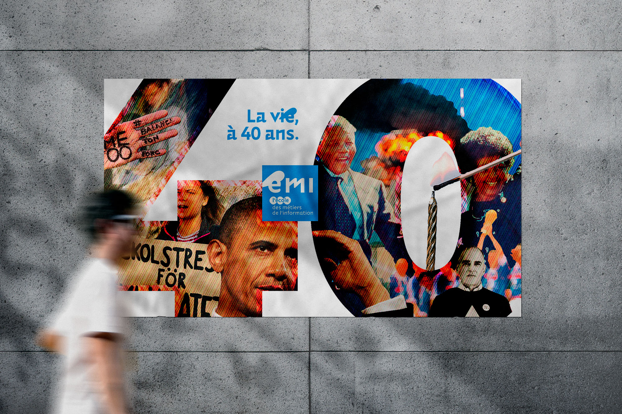 Illustration pour le 40e anniversaire de l'ÉMI'