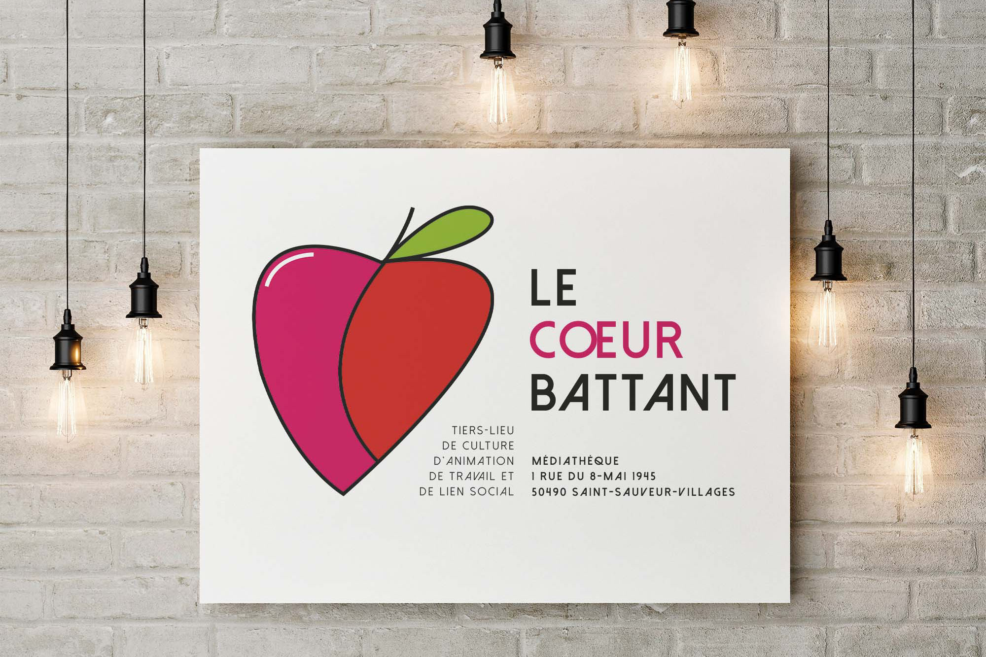 Logotype pour le tiers-lieu Le Cœur Battant