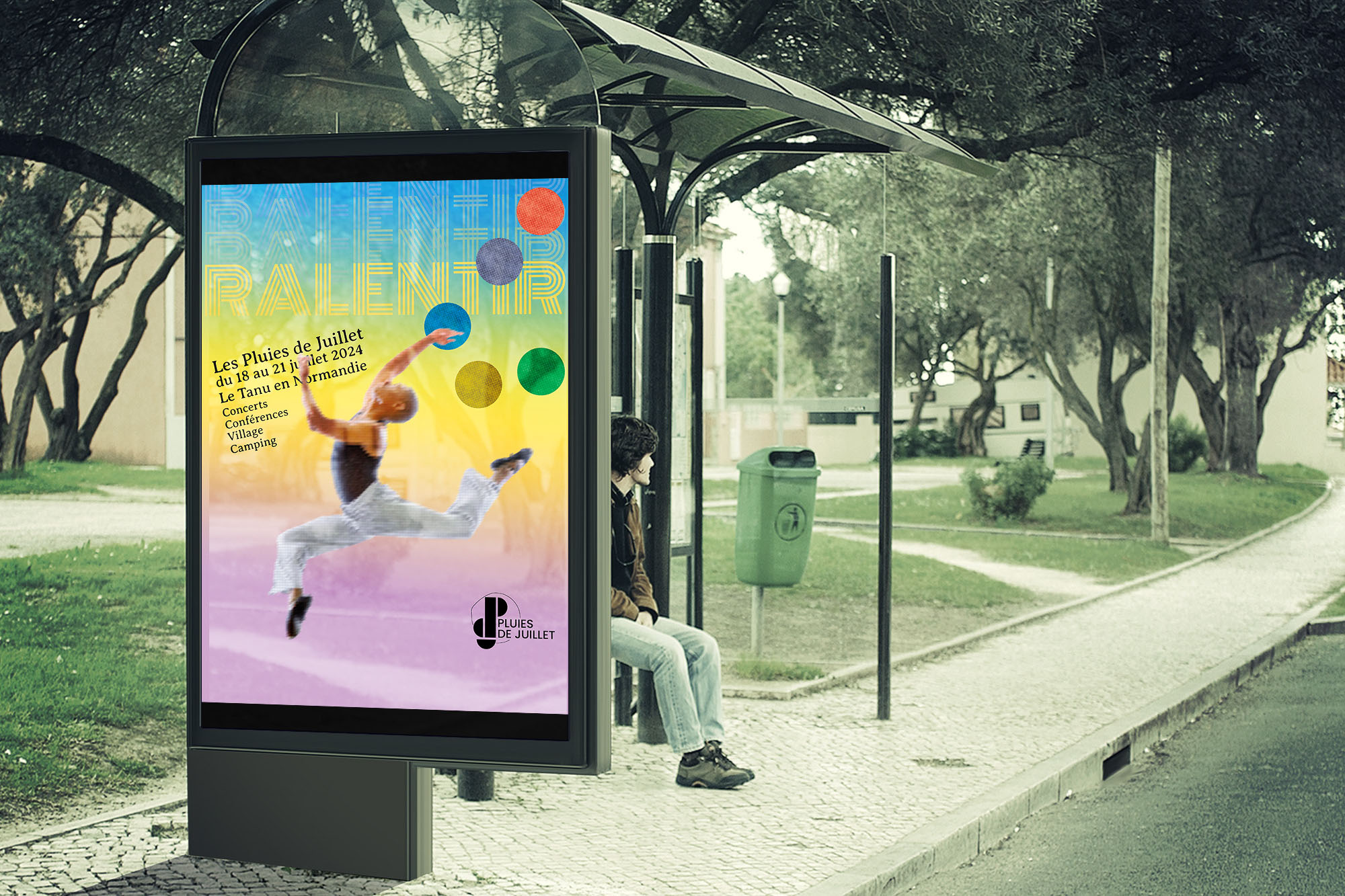 Affiche pour le festival des Pluies de juillet